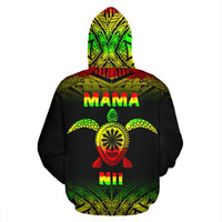 Mama Nii All Over Zip up Hoodie - Polynesian Pride