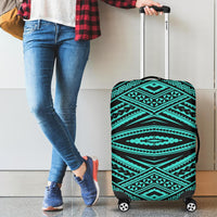 Polynesian Tatau Turquoise Luggage Covers Turquoise - Polynesian Pride