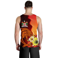 Fiji Custom Personalised Men Tank Top - Tribal Tuna Fish - Polynesian Pride
