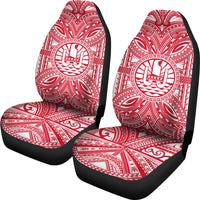 Tahiti Car Seat Cover - Tahiti Coat Of Arms Polynesian Flag Color - Polynesian Pride