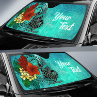New Caledonia Auto Sun Shade - Tropical Flowers Style - Polynesian Pride