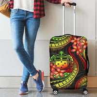 Samoa Polynesian Luggage Covers - Reggae Plumeria - Polynesian Pride
