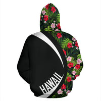 Kanaka Tropical Flower Mix Hoodie Circle Style - Polynesian Pride