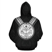Marshall Islands All Over Hoodie Black White Sailor Style - Polynesian Pride