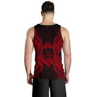 Federated States of Micronesian Men Tank Top Map Red - Polynesian Pride