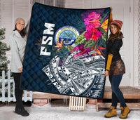 Federated States Of Micronesia Premium Quilt - Summer Vibes - Polynesian Pride