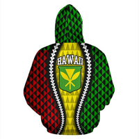 Hawaii Hoodie Kanaka Maoli Flag - Polynesian Pride