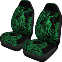 Polynesian Hawaii Car Seat Covers - Hula Girl Green - Polynesian Pride