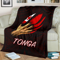 Tonga Premium Blanket - Tonga In Me (Red) - Polynesian Pride