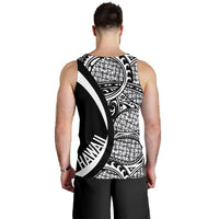 Kanaka Hawaii Map White Polynesian Men's Tank Top - Circle Style - Polynesian Pride