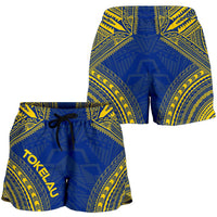 Tokelau Women's Shorts - Polynesian Chief Flag Version - Polynesian Pride