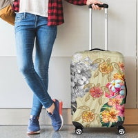 Hawaii Polynesian Flowers Swimming Turtles Luggage Covers - Polynesian Pride