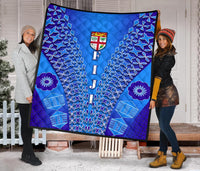 Fiji Drua Premium Quilt Tapa - Polynesian Pride