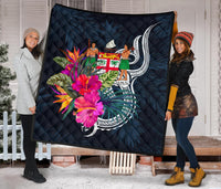 Fiji Polynesian Premium Quilt - Tropical Flower - Polynesian Pride