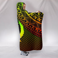 Polynesian Pohnpei Hooded Blanket - Reggae Vintage Polynesian Patterns - Polynesian Pride