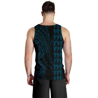Hawaii Warrior Men's Tank Top Blue - Polynesian Pride