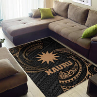 Nauru Polynesian Area Rug - Gold Tribal Wave - Polynesian Pride