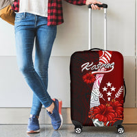 Kosrae Micronesia Luggage Covers - Coat Of Arm With Hibiscus - Polynesian Pride