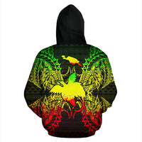 Papua New Giunea Polynesian ll Over Hoodie Map Reggae - Polynesian Pride