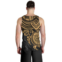 Polynesian Tank Top (Men) - Polynesian Golden Turtle - Polynesian Pride