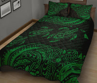 Hawaii Polynesian Quilt Bed Set - Green Sea Turtle - Polynesian Pride