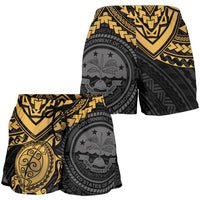 Federated States Of Micronesia Women's Shorts - Golden Turtle - Polynesian Pride
