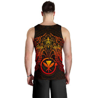 Polynesian Hawaii Men's Tank Top - Red Turtle Manta Ray - Polynesian Pride
