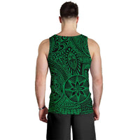 Polynesian Hawaiian Style Tribal Tattoo Green Hawaii Men's Tank Top - Polynesian Pride