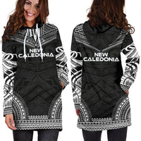 New Caledonia Women's Hoodie Dress - Polynesian Black Chief - Polynesian Pride