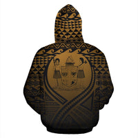 Fiji All Over Hoodie Lift up Gold - Polynesian Pride