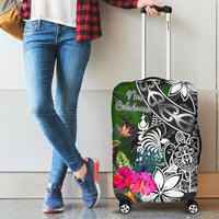 New Caledonia Luggage Covers - Turtle Plumeria Banana Leaf Crest - Polynesian Pride