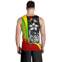 Yap Micronesia Men's Tank Top Reggae - Turtle With Hook - Polynesian Pride