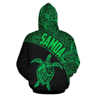 Samoa Hoodie Samoa Turtle Mermaid Polynesian Tattoo Green - Polynesian Pride