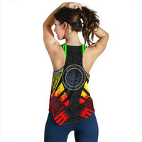 Palau Women Racerback Tank - Polynesian Tattoo Reggae - Polynesian Pride