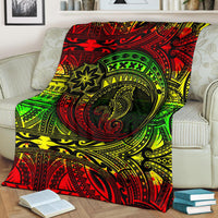 Seahorse Polynesian Premium Blanket - Polynesian Tattoo Reggae - Polynesian Pride