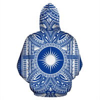 Marshall Islands ll Over Hoodie Marshall Islands Coat of rms Polynesian Flag Color - Polynesian Pride