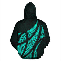Sua Lions Pride Polynesian Warrior Hoodie Emerald Color - Polynesian Pride