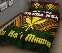 Hawaii Mauna Kea Kanaka Polynesian Quilt Bed Set - Hill Style - AH - Polynesian Pride