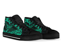 Polynesian Hawaii High Top - Polynesian Turquoise Humpback Whale - Polynesian Pride