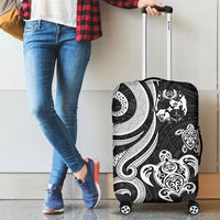 Tonga Polynesian Luggage Covers - White Tentacle Turtle - Polynesian Pride