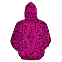 Hawaii Hoodie Polynesian Culture Pink Pullover - Polynesian Pride