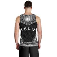 Society Islands Men's Tank Top - Polynesian Chief Black Version - Polynesian Pride
