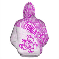 Tonga Hoodie Tonga Coat of Arms In Turtle Polynesian Tattoo 080 - Polynesian Pride