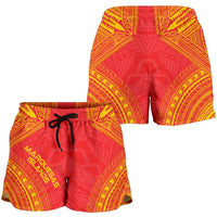 Marquesas Islands Women's Shorts - Polynesian Chief Flag Version - Polynesian Pride