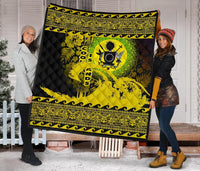 Cook Island Quilt Wave Yellow Design - Polynesian Pride