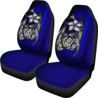 Federated States of Micronesia Car Seat Covers Blue - Turtle With Hook - Polynesian Pride