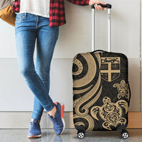 Fiji Polynesian Luggage Covers - Gold Tentacle Turtle - Polynesian Pride