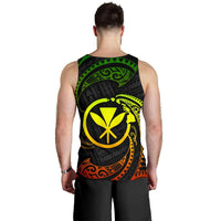 Polynesian Hawaii Men's Tank Top - Reggae Tribal Wave - Polynesian Pride