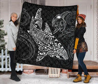 Polynesian Quilt - Polynesian White Shark Warrior Tattoo - Polynesian Pride