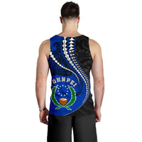 Pohnpei Men's Tank Top Kanaloa Tatau (Black) - Polynesian Pride